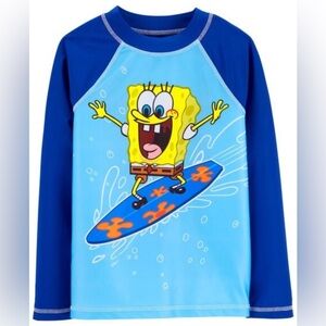 Nickelodeon SpongeBob SquarePants Rashguard NWT